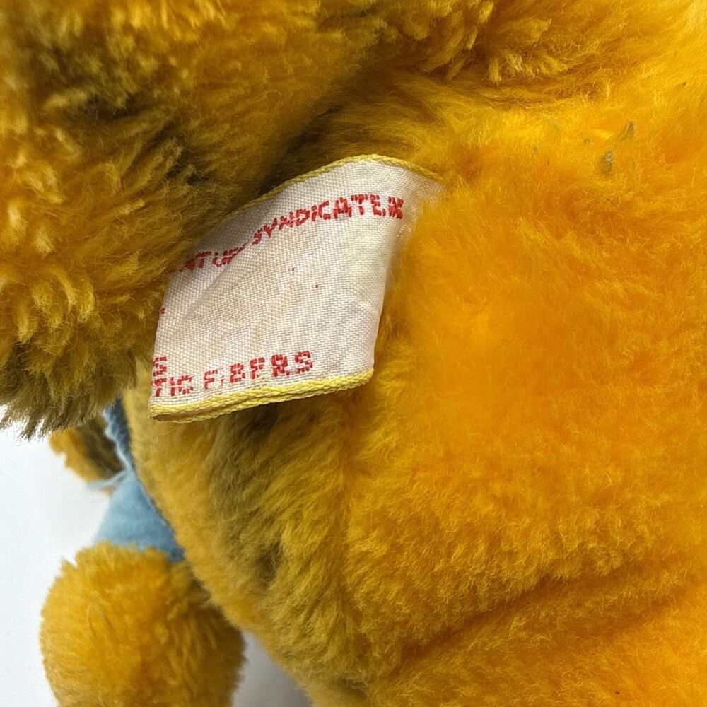 Vintage 1980s Dakin Garfield Golf Plush Blue Shirt Visor Stuffed Cat - Picture 9 of 9